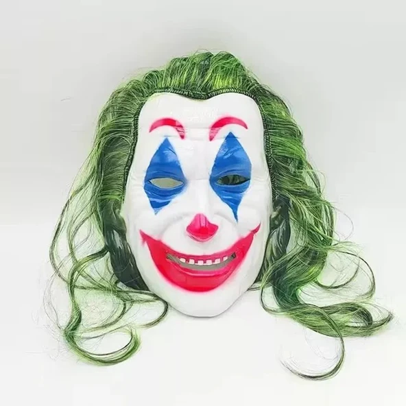 Joaquin Phoenix Joker Maskesi Yeşil Saçlı - Resim 4