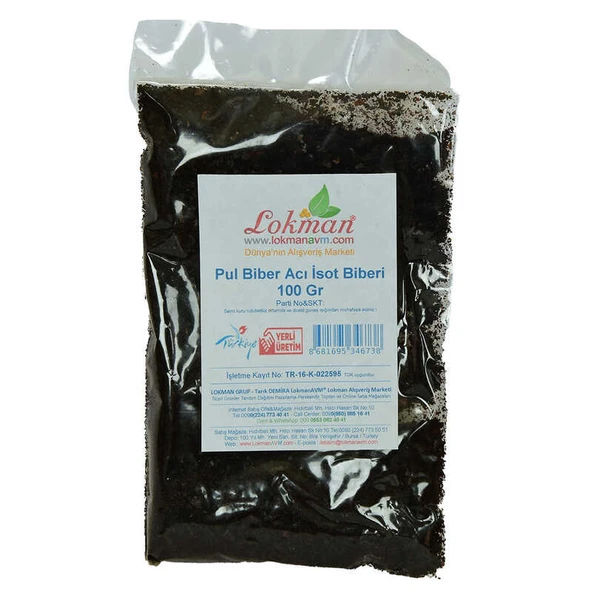Pul Biber Acı İsot Biberi 100 Gr Paket - Resim 2