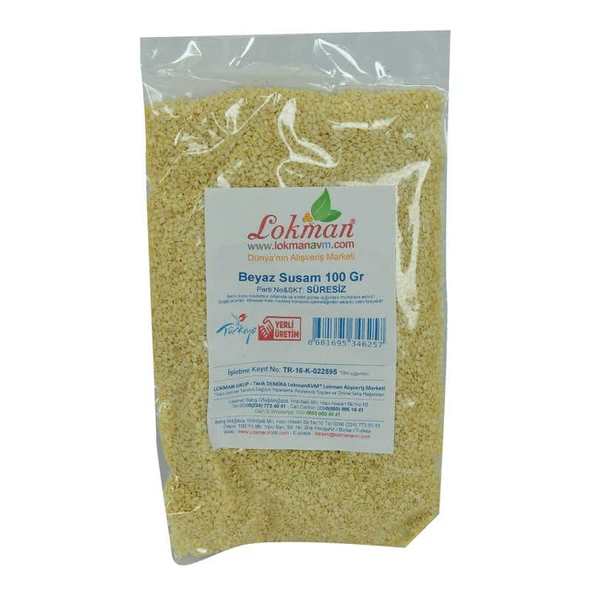 Susam Beyaz 100 Gr Paket - Resim 2
