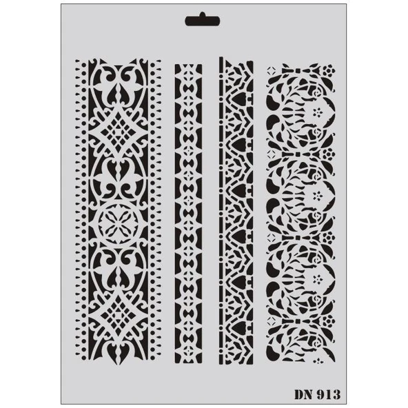 Rich Dantel Seri DN-913 Stencil 35x25 cm ürün görseli 1