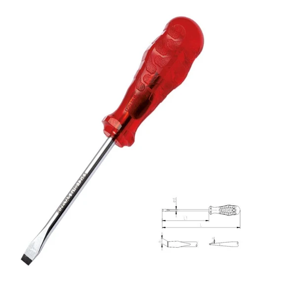 İzeltaş 4100 Kraft Düz Uçlu Tornavida 5X125 ürün görseli 1