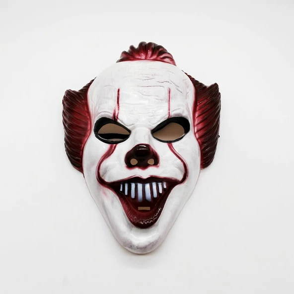 Plastik Joker Maskesi Killer Palyaço Maskesi - Resim 3