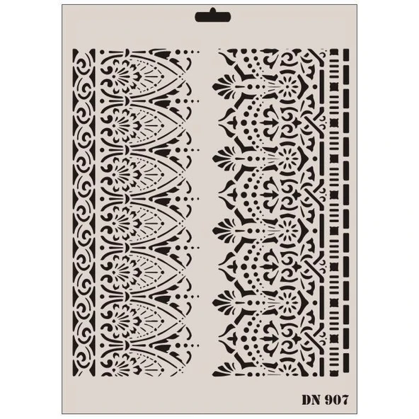 Rich Dantel Seri DN-907 Stencil 35x25 cm ürün görseli 1