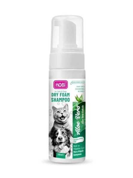 Hobi Aloe Vera Özlü Kedi ve Köpekler İçin Köpük Şampuan 200ml ürün görseli 1