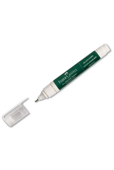 Faber Castell Sıvı Düzeltme Kalemi,Hızlı Kuruyan Formül,Klorlu Solven İçermez,Ergonomik Tasarım ürün görseli 1