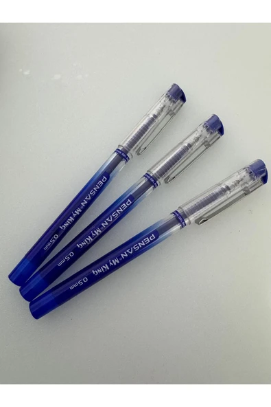 Pensan Tükenmez Kalem My King Jel Metal Klips 0.5 MM MAVİ (3 ADET) ürün görseli 1