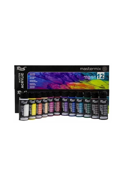 Rich Master-mix 60cc Akrilik Set 12li -11407 ürün görseli 1