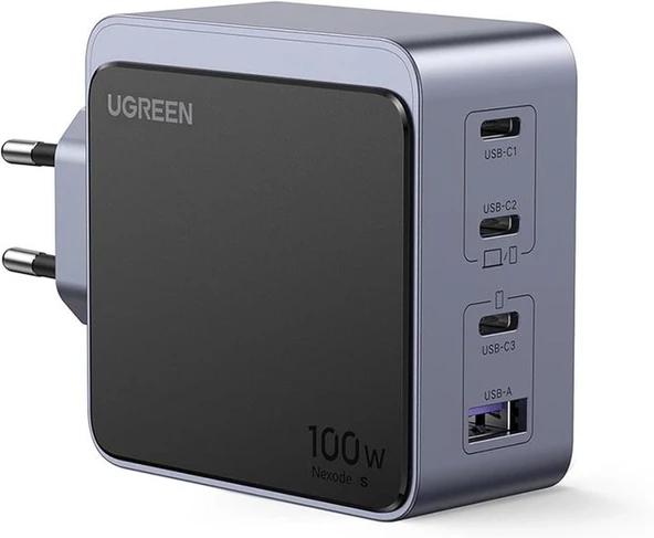UGREEN Nexode Air 100W 4-Port GaN Fast Charger EU Hızlı Şarj Adaptörü Teşhir ürün görseli 1