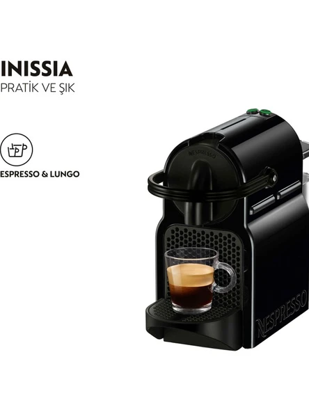 NESPRESSO İnissia D40 Kahve Makinesi,Black ürün görseli 1