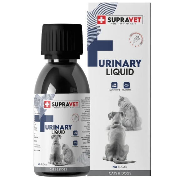 Supravet Urinary Kedi ve Köpek İçin İdrar Sağlığı Sistem Destekleyici Sıvı Damla 100ml ürün görseli 1