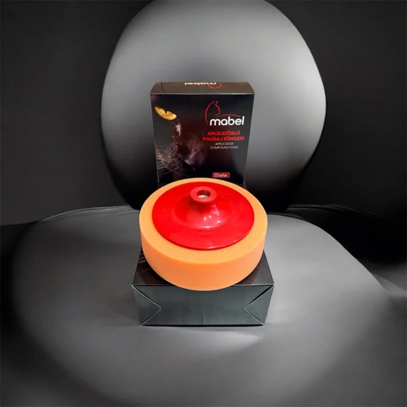MABEL APLİKATÖRLÜ POLİSAJ SÜNGERİ TURUNCU 150MM Z91559 ürün görseli 1