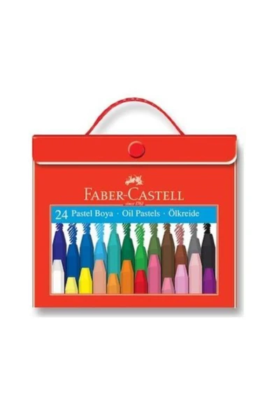 Faber Castell 24'lü Çantalı Pastel Boya - Resim 2