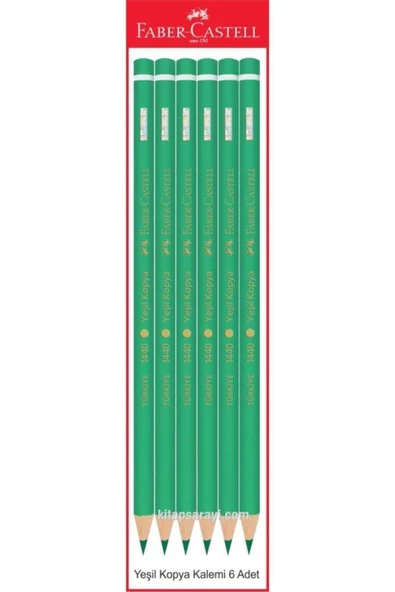 Faber Castell Faber Castel Yeşil Kopya Kalemi 6 Adet ürün görseli 1
