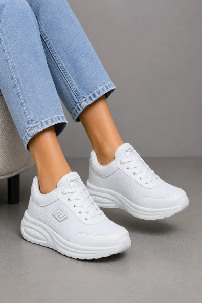 Celira Prl Beyaz Anorak Kadın Sneaker Spor Ayakkabı 724 ürün görseli 1
