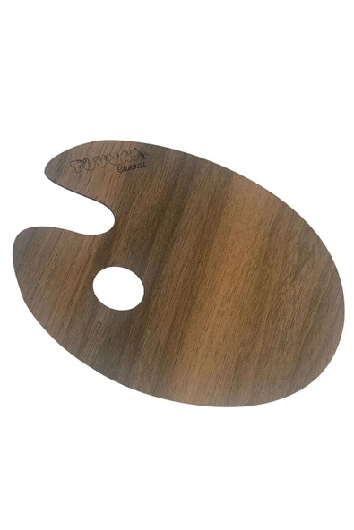 tuvval Ahşap Resim Paleti Oval 20x30cm ürün görseli 1