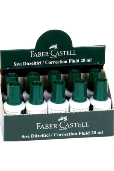 Faber Castell Faber-castell Sıvı Daksil 20 Ml Sıvı Düzeltici 5088 169300 (10 Lu Kutu) ürün görseli 1