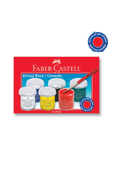 Faber Castell Guaj Boya 6’lı ürün görseli 1