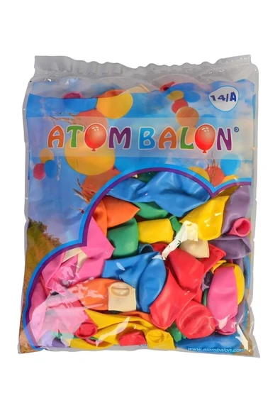 ATOM BALON Normal Balon Karışık Renk 14/A 100'lü ürün görseli 1