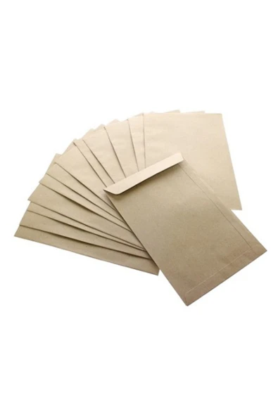 Asil 17x25 Cm Silikonlu 90 gr Kraf Torba Zarf 100 Adet ürün görseli 1