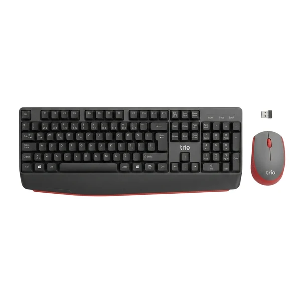 Trio TRK300 Kablosuz Klavye Mouse Set 2.4GHz Sessiz Tuş Türkçe Q ürün görseli 1