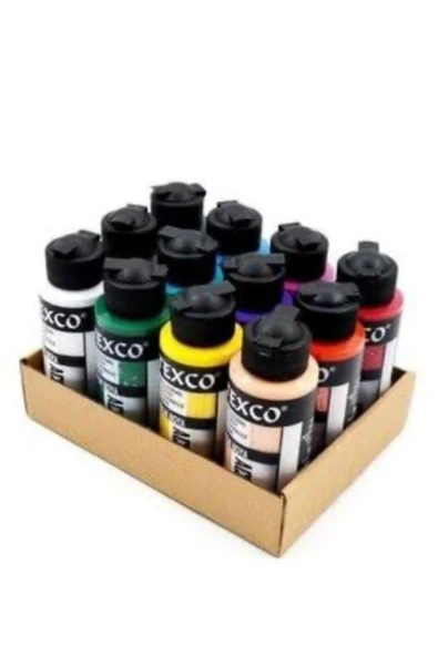 tuvval TEXCO EXCELLENT ACRYLIC TAVALI SET (ANA RENKLER) RİCH 12 Lİ SET X 110 CC ürün görseli 1