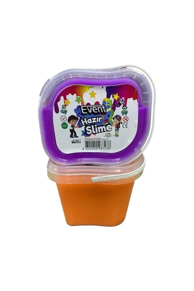 EVENT Mega Slime Mor ve Turuncu Renk 500 gr x 2'li Set Sılaym Hazır Slaym ürün görseli 1