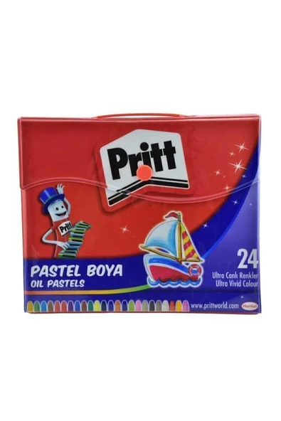 Pritt 24 Lü Pastel Boya Çantalı Pastel 24 Renk Tutacak ürün görseli 1