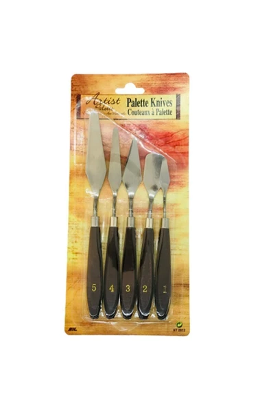 Samur Metal Ressam Tuval Spatula Ve Bıçak Seti - 5 Parça ürün görseli 1