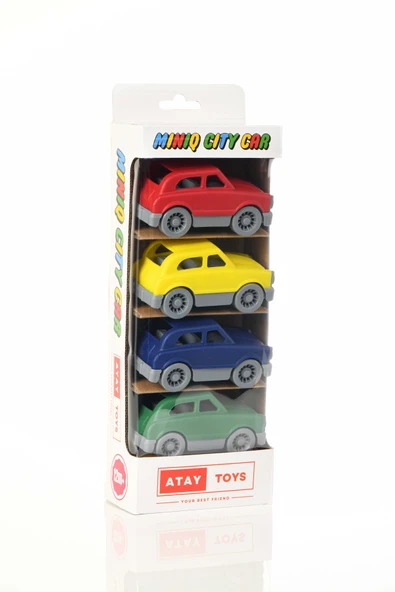 ATAY TOYS MINIQ CITY CAR SUV CLASSIC 4’LÜ SET OYUNCAK ARABA ürün görseli 1