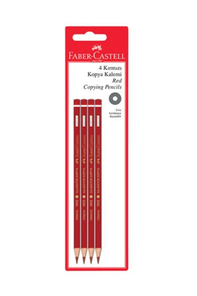 Faber Castell 4 Kırmızı Kopya Boya Kalemi ürün görseli 1