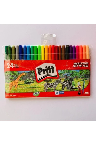 Pritt Keçeli Kalem 24'lü Yıkanabilir ürün görseli 1