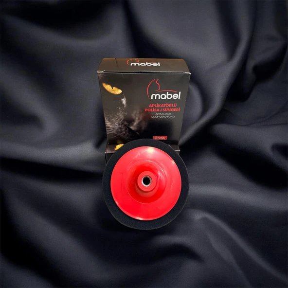 MABEL APLİKATÖRLÜ POLİSAJ SÜNGERİ SİYAH 150MM Z91560 ürün görseli 1