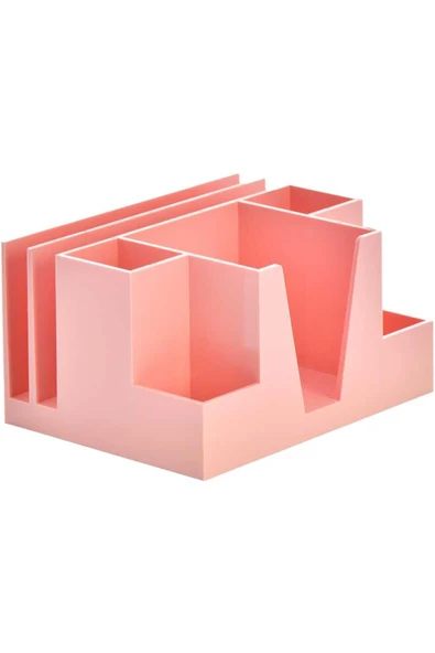 Ops Masa Seti Kalemlik Organizer Pastel Pembe Masa Üstü Organizer ürün görseli 1