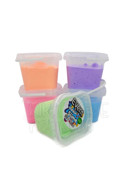 EVENTİ Pastel Hazır Slime 5 Adet - Resim 2