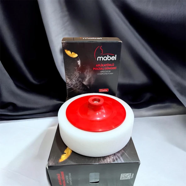 MABEL APLİKATÖRLÜ POLİSAJ SÜNGERİ BEYAZ 150MM Z91558 ürün görseli 1