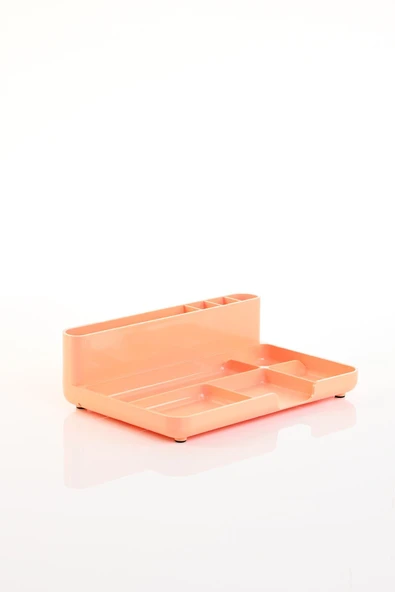 Ops Klm 206 Masaüstü Organizer Kalemlik Pastel Turuncu ürün görseli 1