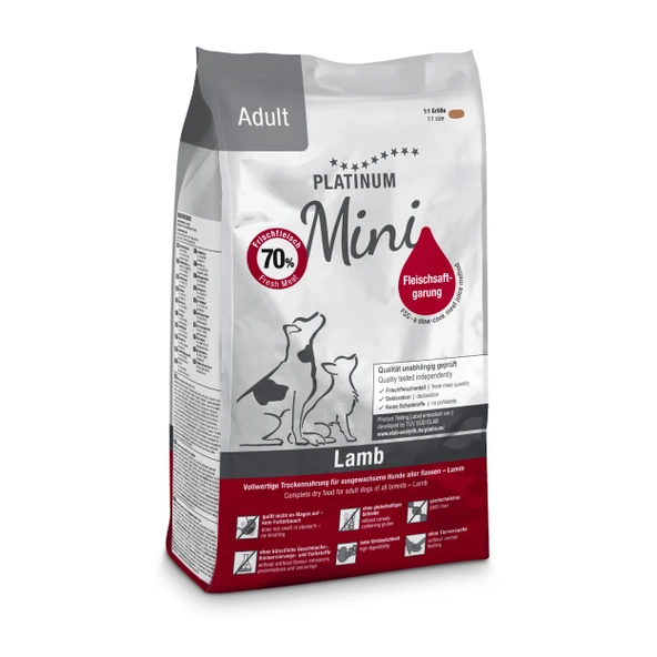 Platinum Mini Kuzulu Yetişkin Köpek Maması 900gr ürün görseli 1
