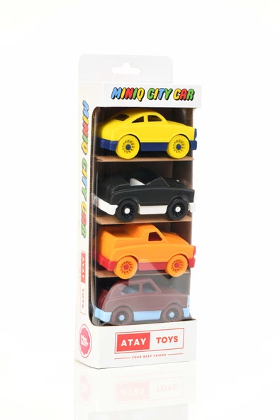 ATAY TOYS MINIQ CITY CAR FFM MIX 4’LÜ SET OYUNCAK ARABA ürün görseli 1