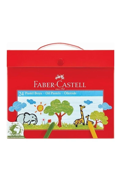 Faber Castell Pastel Boya 24 Lü Çantalı ürün görseli 1