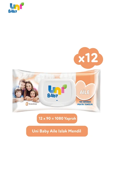 Aile Islak Mendil 12x90 (1080 YAPRAK) ürün görseli 1