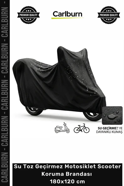 #Branda UV Korumalı Branda Su Toz Geçirmez Motosiklet Scooter Koruma Brandası 180x120 cm ürün görseli 1
