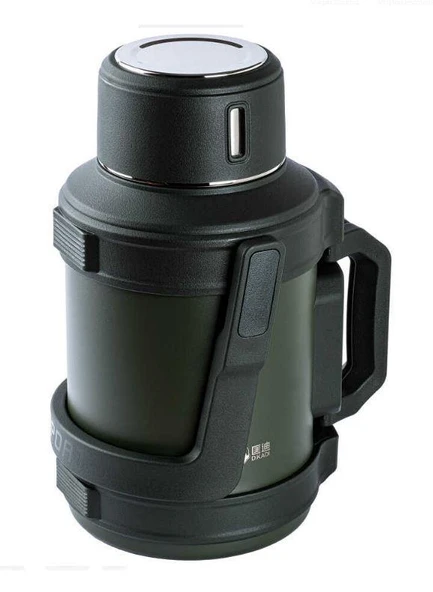 TANTİTONİ OKADI OUTDOOR YEŞİL KULPLU PASLANMAZ ÇELİK TERMOS 3 LİTRE ürün görseli 1