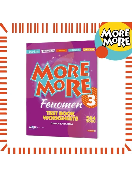 3. Sınıf More More Test Book Worksheets ürün görseli 1