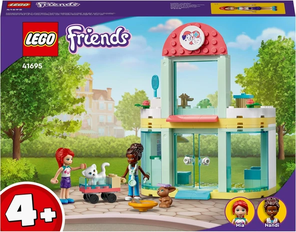 LEGO 41695 Friends Evcil Hayvan Kliniği – Çocuklar için Kedi Oyuncağı İçeren Yaratıcı Oyuncak Yapım Seti (111 Parça) ürün görseli 1