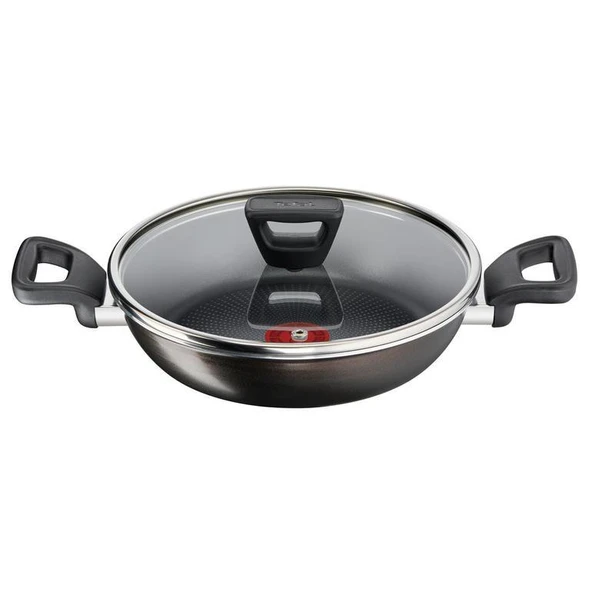 TEFAL 2X XL FORCE DİFÜZYON TABANLI KAPAKLI 24 CM SAHAN TAVA ürün görseli 1