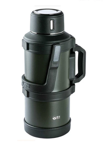 TANTİTONİ OKADI OUTDOOR YEŞİL KULPLU PASLNMZ  ÇELİK TERMOS 5 LT ürün görseli 1