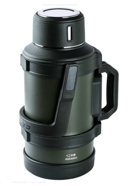 TANTİTONİ OKADI OUTDOOR YEŞİL KULPLU PASLANMAZ ÇELİK TERMOS 4 LT ürün görseli 1