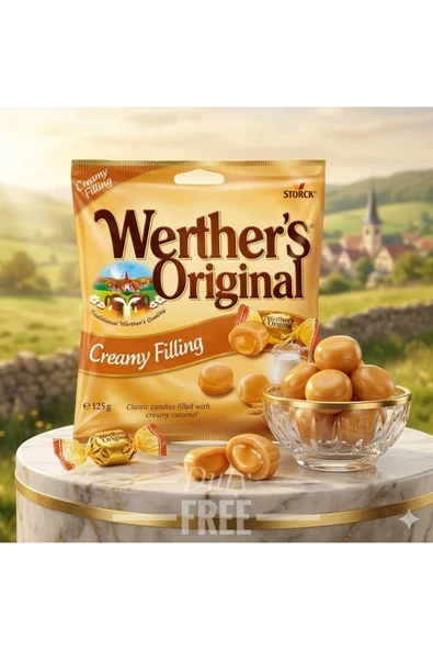 Werther's Original Karamel Kreması Dolgulu Şekerleme (Creamy Filling) 125 gr ürün görseli 1