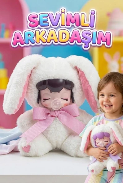 Nansi Figür Bebek - 17 cm Peluş Emzikli Kurdeleli Sevimli Arkadaşım Peluş Kostümlü Oyuncak Bebek ürün görseli 1