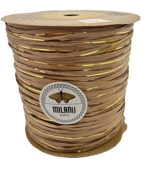 Angel Çanta Aksesuar Milano Rafya S07A Hasır Golden Simli 100 gr ürün görseli 1
